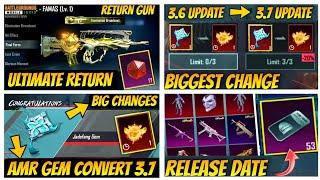 OMG | AMR GEM CONVERT INTO 3,7 UPDATE | 3,7 UPDATE ULTIMATE REDEEM GUN | CUSTOM CRATE RELEASE DATE