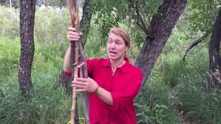 How to tie Shear Lash survival knots - build a teepee with sticks