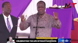 LISTEN TO CS OPARANYA TRIBUTE TO WETANGULA`S MOTHER IN BUNGOMA!!!