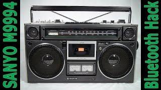 SANYO M9994 Boombox Restoration & Bluetooth Hack