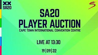 SA20 Auction | LIVESTREAM