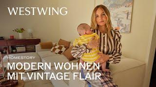 Modernes Wohnen trifft auf Vintage Möbel | So modern wohnt Mafalda mit ihrer Familie | Roomtour