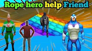 Rope hero help green super hero |Rope hero 3d|Rope new update|Rope hero mafia city|Rope hero 2