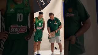 Unposted Media Day Content ️ Coach Ergin Ataman and Captain Kostas Sloukas 