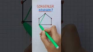 5.SINIF🟣ÇOKGENLER Beşgenin Köşegen Sayısı️️ #çokgenler #beşgen #köşegen ️️