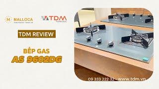 TDM.VN | Review bếp gas Malloca AS 9602DG màu xám mặt kính âm có chức năng hẹn giờ nấu