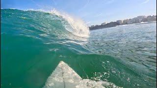 Surfing Super Clean Beautiful Waves in Biarritz 4K (POV)