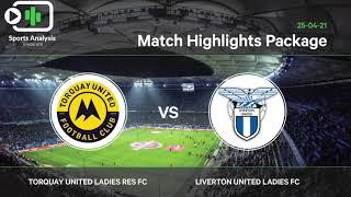 Torquay Utd Ladies Res. vs Liverton Utd Ladies - Match Highlights