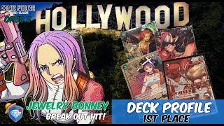 HOLLYWOOD BONNEY DECK Shaking up the meta! A New Star is Born? - One Piece Card Game OP08.5 TCG!