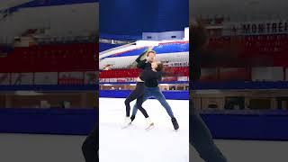 Madison Chock/Evan Bates train their 2023 Free Dance before becoming World Ice Dance Champions.