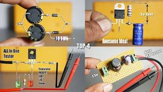 Top 4 Electronics Projects With Transistors,LED's