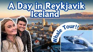 Spend The Day in Reykjavik ICELAND With Us | WHALE Watching Tour | AMAZING Food !! | Debarking Prima