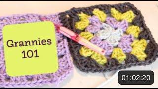 CROCHET a Granny Square for TOTAL BEGINNERS