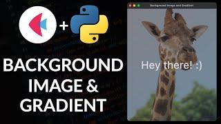 Set Screen Background Image and Gradient in a Flet Python App