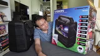 Monster Vision TV / BT speaker unboxing + overview + demo