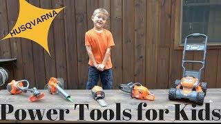 THE LITTLE GARDENER - Husqvarna  Kids Power Tools Lawn Equipment Playset