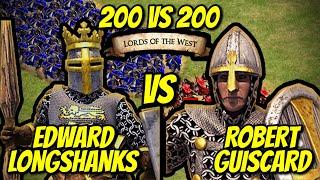 200 EDWARD LONGSHANKS vs 200 ROBERT GUISCARD | AoE II: Definitive Edition