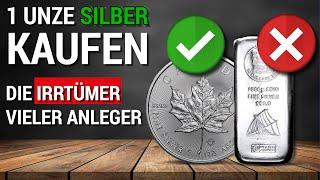 1 Unze Silber kaufen: Die Irrtümer vieler Anleger... [SILBER]