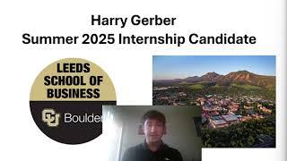 Harry Gerber Video Resume