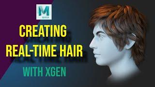 Creating simple Real Time Game-Ready Hair with Maya XGen Interactive Groom (Low Poly hair)