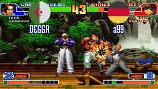 FT5 @kof98: DEGGA (DZ) vs a99 (DE) [King of Fighters 98 Fightcade] Jul 3