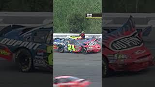 Jeff Gordon slams the wall at Pocono in 2006  #NASCAR #jeffgordon #racing