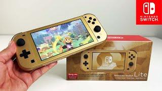 It's GOLD | Hyrule Edition Nintendo Switch LITE Unboxing & Review