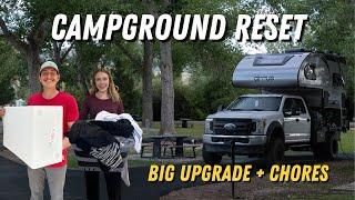 Much Needed Campground Reset | Living in a Truck Camper Full Time