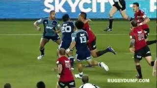 Robbie Fruean's huge handoff on Piri Weepu