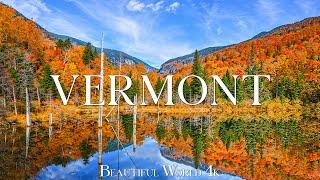 Vermont 4K - Autumn Drone Nature Film - Peaceful Piano Music - Amazing Autumn