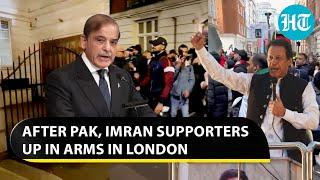 Imran Khan loyalists storm Nawaz Sharif's London home after ex-Pak PM alleged 'UK plan' | Watch