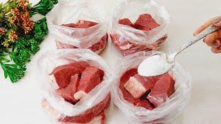 FEW PEOPLE KNOW THIS! Meat does not spoil for 2 years WITHOUT A REFRIGERATOR! VERY SIMPLE! #beef