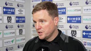 Eddie Howe Reacts to Newcastle's 4-0 Win vs Ipswich Town | Exclusive Post-Match Interview