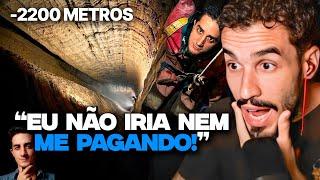 VIAGEM AO CENTRO DA TERRA A MAIS DE 2000 METROS DE PROFUNDIDADE! | REACT RUHI ÇENET