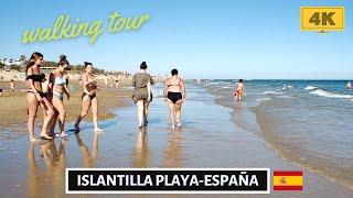 4k beach walk islantilla. Caminando por la playa. Huelva, España. (Parte 2/2)