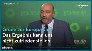 Pressekonferenz der Grünen zum Ergebnis der Europawahl am 10.06.24