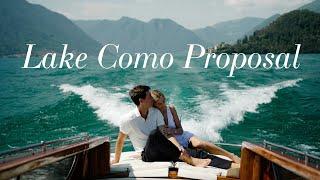 A Beautiful Lake Como Proposal Video – with a Hollywood Backdrop.