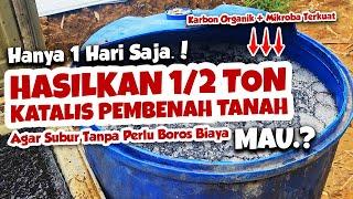 HANYA 1 HARI SAJA, HASILKAN 1/2 TON KATALIS PEMBENAH TANAH, MAU.??? | Agar Subur Tanpa Boros Biaya