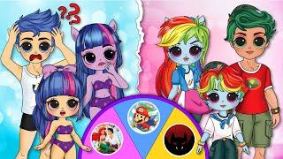 NEW FASHION for MLP Twilight Sparkle, Rainbow Dash & Friends  - DIY Paper Dolls & Craft