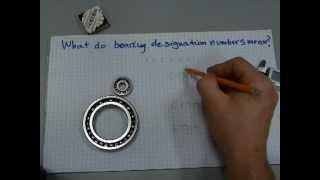 What do bearing designation numbers mean?