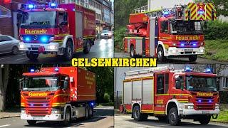 [LÖSCHZUG, FF & WLF!] - Feuerwehr GELSENKIRCHEN | Einsatzfahrten Berufs- und Freiwillige Feuerwehr!