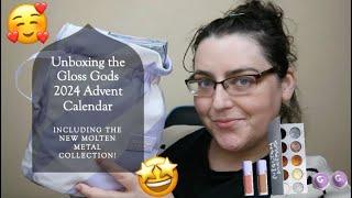 Unboxing the Gloss Gods 2024 Advent Calendar | Including the New Molten Metals Collection