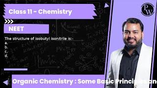 The structure of isobutyl isonitrile is:- a. b. c. d.