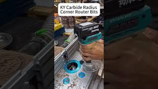 KY Carbide Radius Corner Router Bits With Indexable Insert