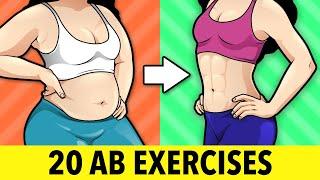 20 Top Ab Exercises to Flatten Your Belly – No Repeated Exercise