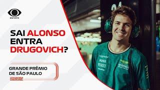 F1: Alonso adia vinda ao Brasil e Drugovich pode ter chance no GP de São Paulo