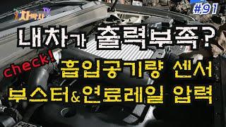 차박사TV_91회 내차가 출력부족? 흡입공기량 센서, 부스터&연료레일압력 주목!  When your car loses power? Pay attention to MAFS...