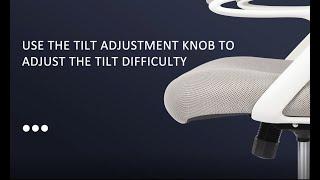 Use the tilt adjustment knob to adjust the tilt difficulty