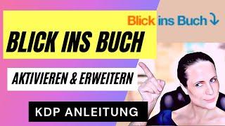 Blick ins Buch aktivieren & erweitern - Amazon KDP