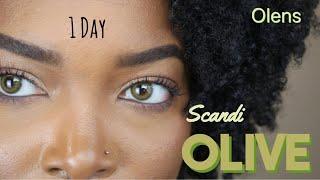 Best Contacts for Brown Eyes: Scandi 1 Day “Olive”| Olens (Day 14)